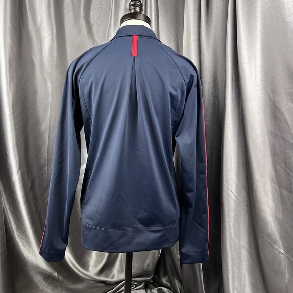 Nike Golf Tour Women S Performance Jacket Dri-Fit Navy Red Full Zip Pebble Beach - Picture 7 of 15